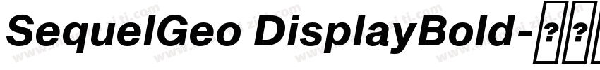 SequelGeo DisplayBold字体转换